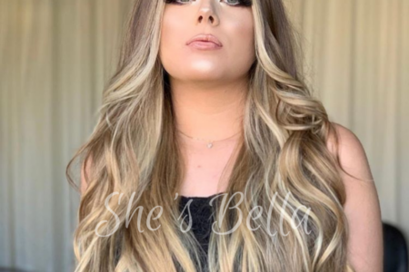 Aplique Loiro Mesclado – 100% Cabelo Humano – Fio Invisível de Silicone