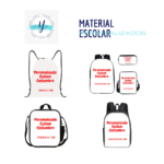 Mochilas, Sacos, Material Escolar e Conjunto 3 peças - Personalizados