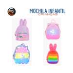 Mochilas para Crianças - Modelos Infantis - Pop It / Coelho / Unicórnio